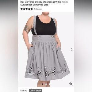 Her Universe Gray Steamboat Willie Cartoon Print Jumper